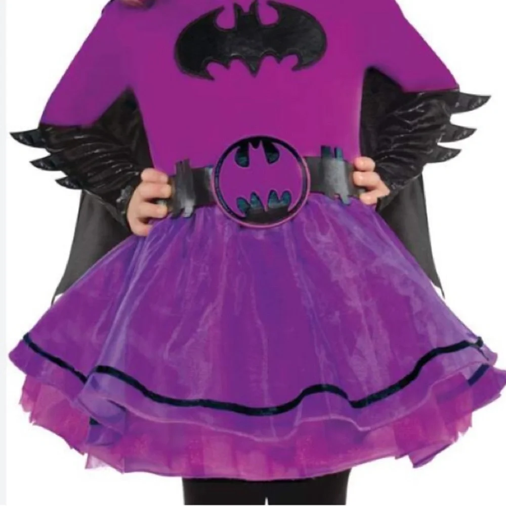 DC Comics Purple and Black Girls Batgirl Tutu Costume